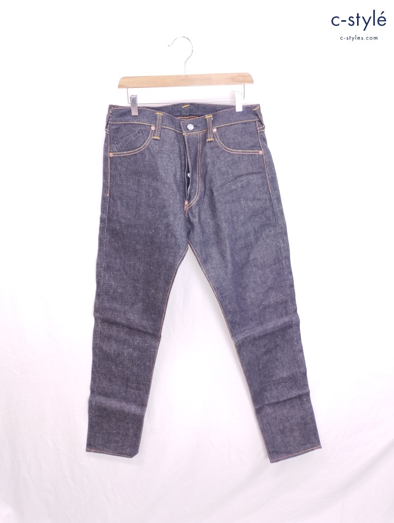 EVISU エヴィス デニムパンツ 34×32 インディゴ LOT.2001T ピカチュウ刺繍