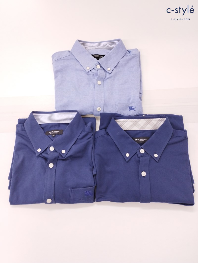 BLACK LABEL CRESTBRIDGE ブラックレーベルクレストブリッジ 半袖ボタンダウンシャツ 3 4 計3点