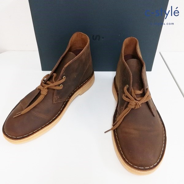 Clarks クラークス DESERT BOOT 7・1/2M ブラウン レザー ブーツ 38221