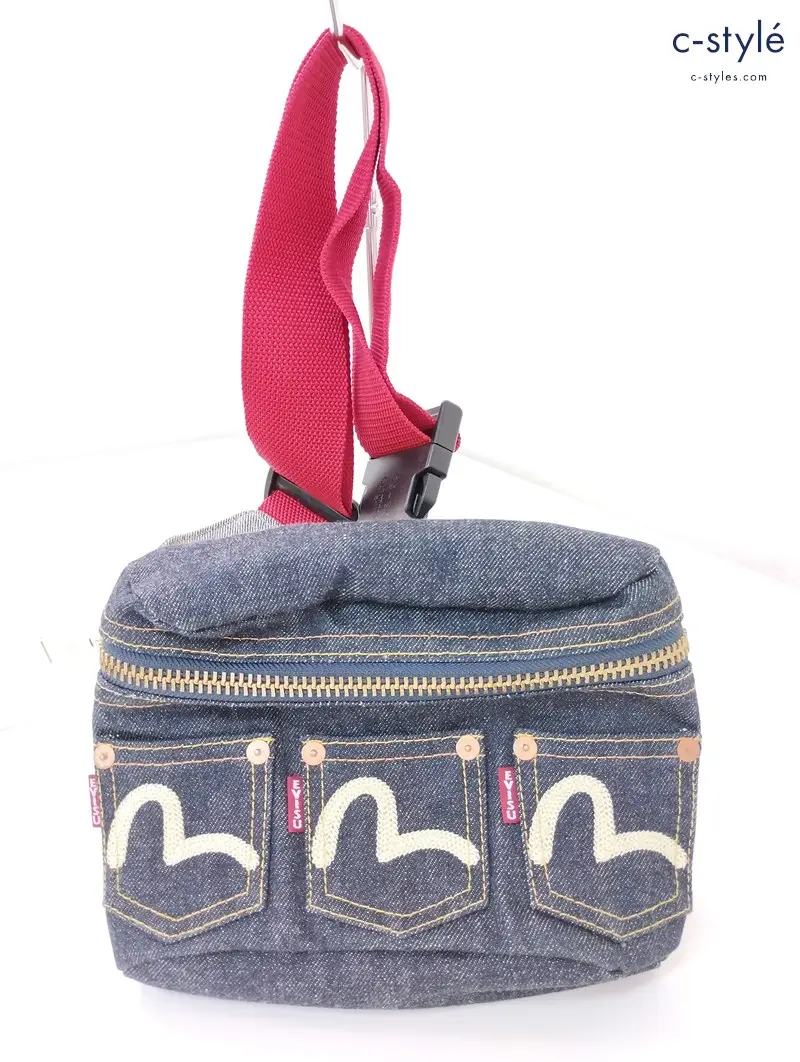 EVISU エヴィス ウエストバッグ インディゴ デニム ボディバッグ