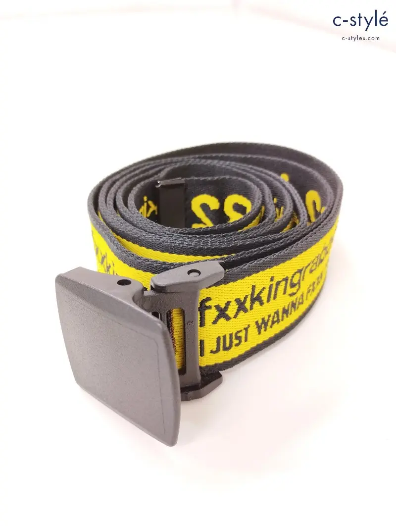 FR2 エフアールツー ベルト イエロー ロゴ うさぎ