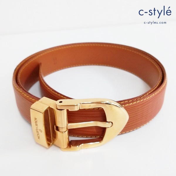 Louis Vuitton ルイヴィトン ベルト 110/44 ライトブラウン CT0925 PARIS made in France レディース