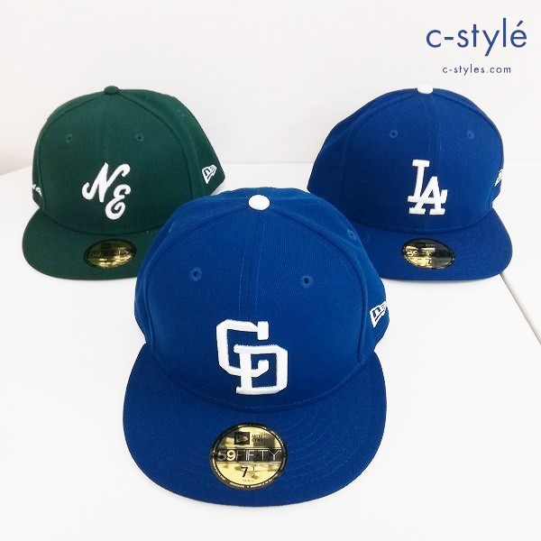 NEWERA ニューエラ 59FIFTY キャップ 7・1/2 59.6cm ロサンゼルスドジャース 他 計3点