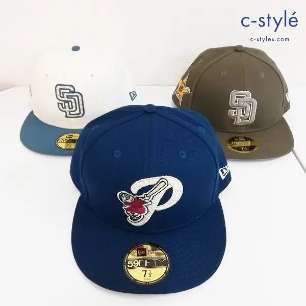 NEWERA ニューエラ 59FIFTY キャップ 7・1/2 59.6cm サンディエゴ・パドレス 他 計3点