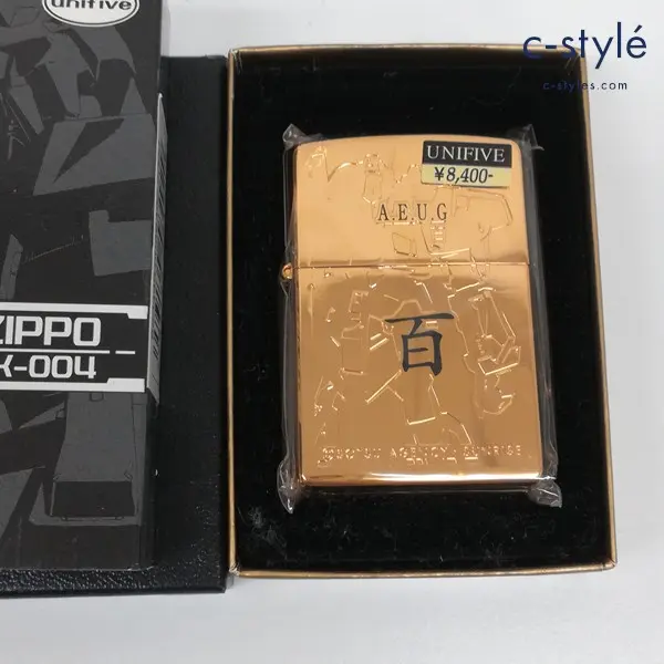 ZIPPO ジッポー 機動戦士ガンダム MSN-100 VS AMX-004 百式 2003年製 オイルライター ゴールド 喫煙具