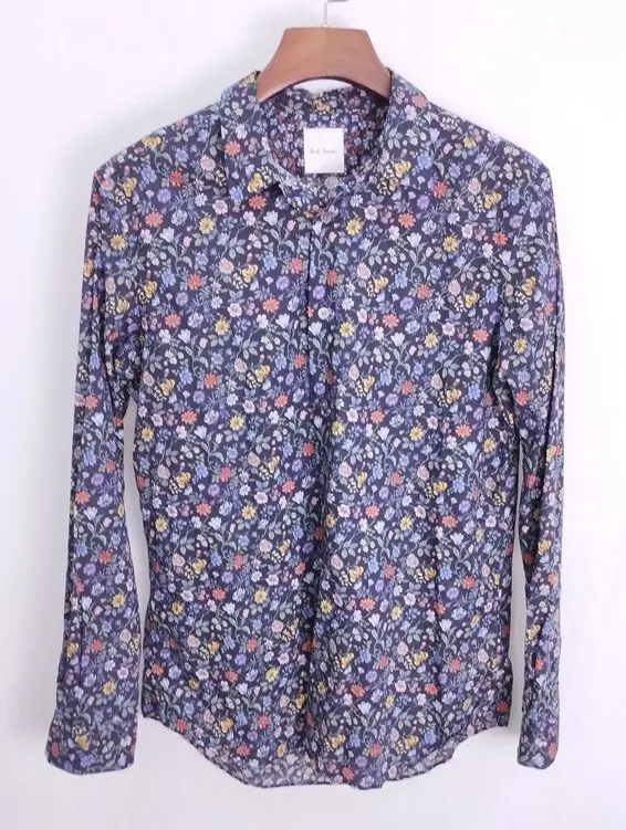 Paul Smith ポールスミス 花柄 長袖シャツ L マルチカラー 総柄 綿100%