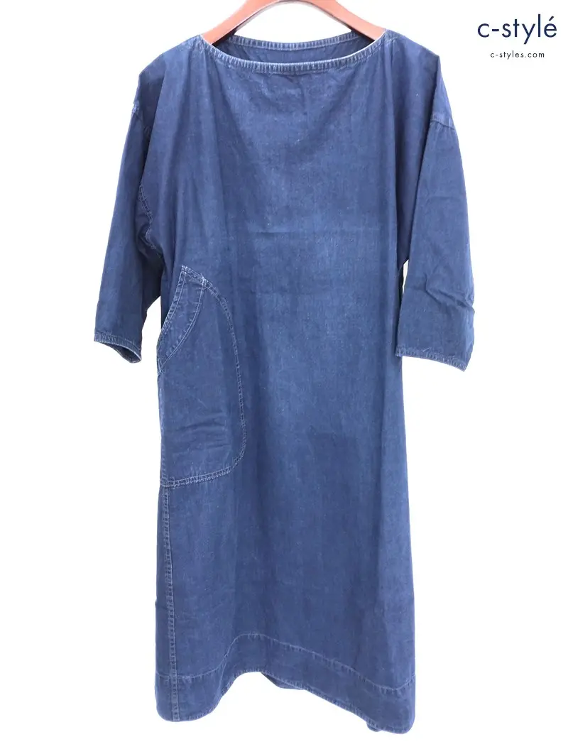 45R フォーティーファイブアール デニムワンピース 0 インディゴ 綿100% レディース