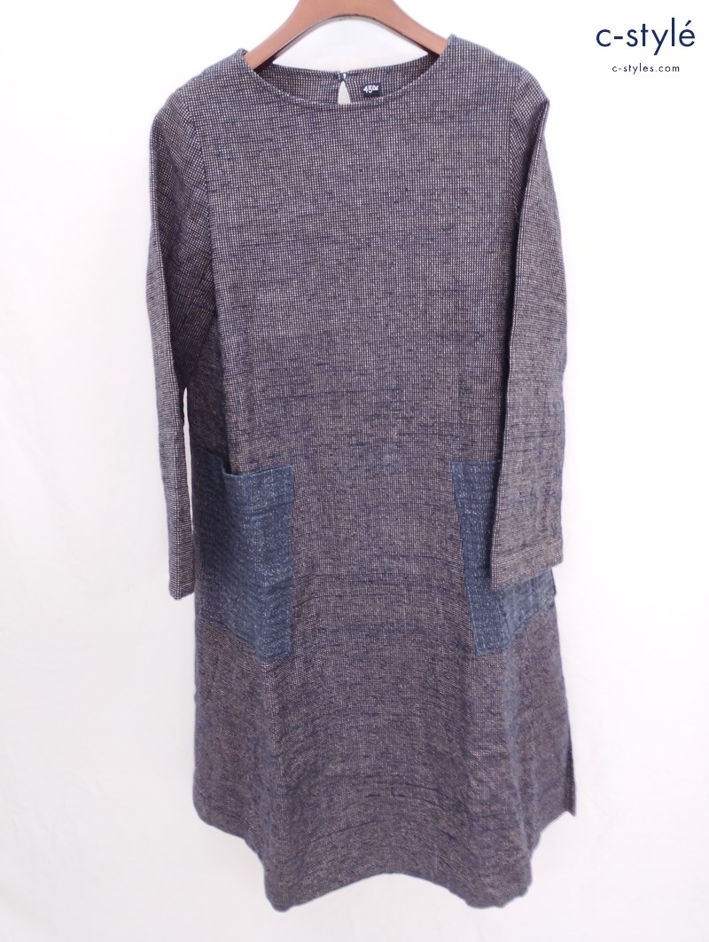 45R フォーティーファイブアール ワンピース 0 ネイビー系 綿100% レディース