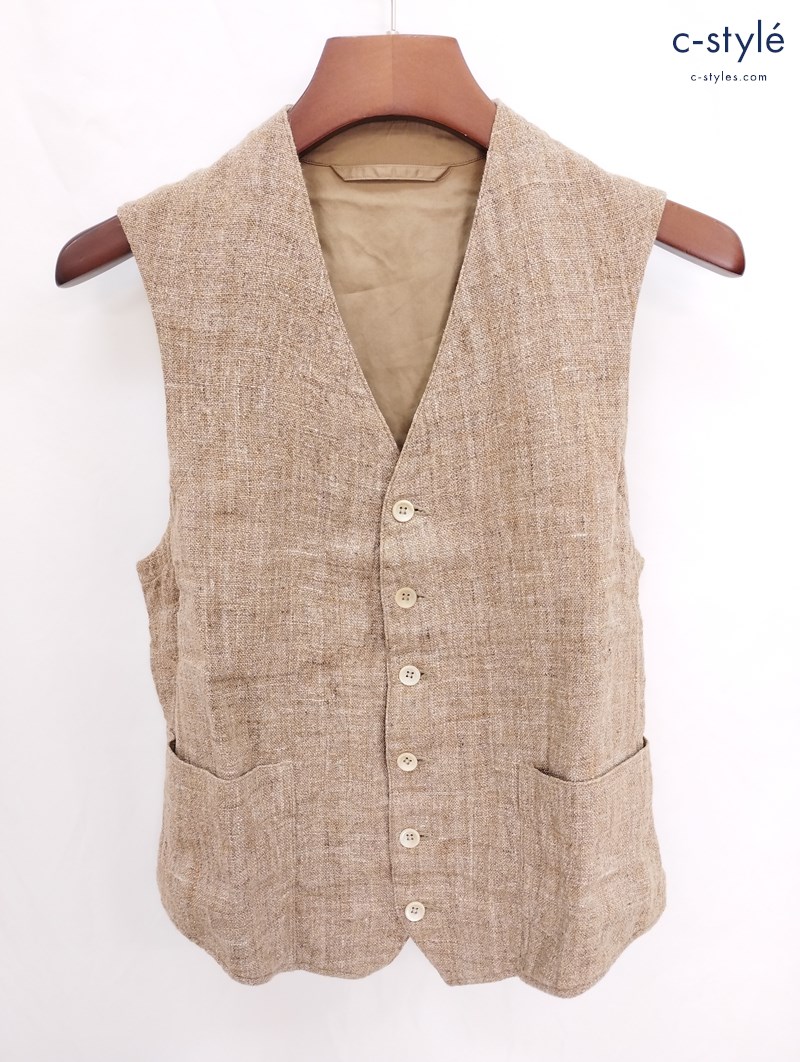 45R フォーティーファイブアール ベスト 2 ベージュ系 ジレ 麻 リネン レディース