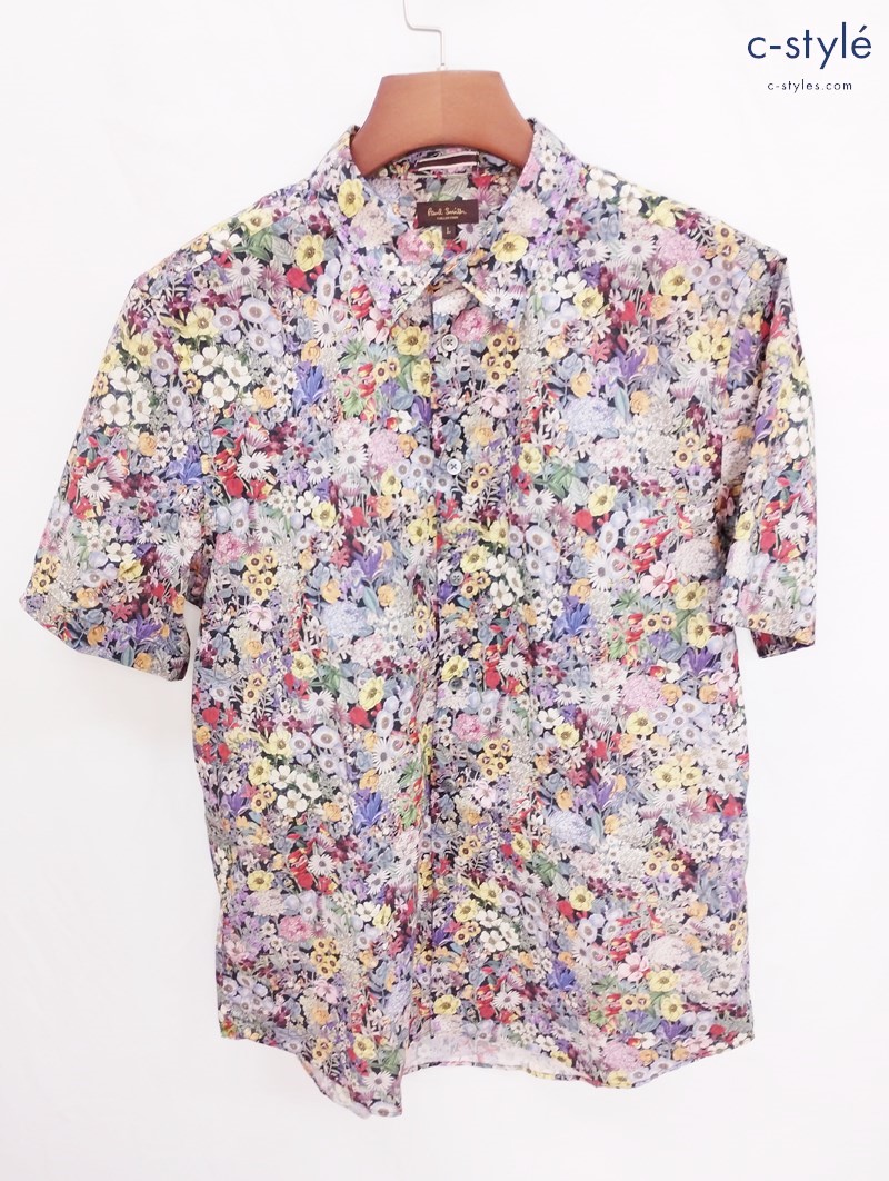 Paul Smith COLLECTION ポールスミスコレクション 半袖シャツ L マルチカラー 花柄 ボタニカル