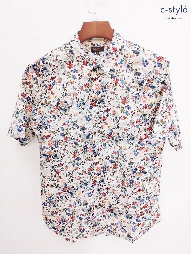 Paul Smith COLLECTION ポールスミスコレクション 半袖シャツ L マルチカラー 花柄 ボタニカル 総柄