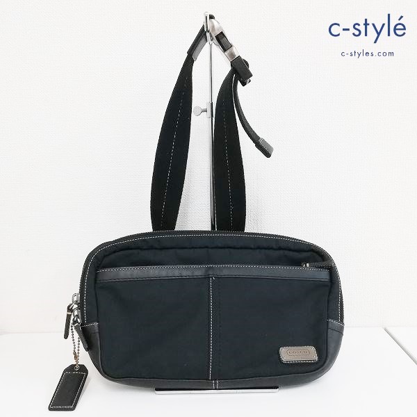 COACH コーチ ボディバッグ ブラック系 ショルダーバッグ 鞄