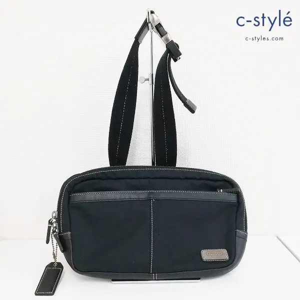 COACH コーチ ボディバッグ ブラック系 ショルダーバッグ 鞄
