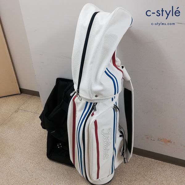 Titelist タイトリスト × MercedesBenz メルセデスベンツ キャディバッグ ホワイト ゴルフカバー付