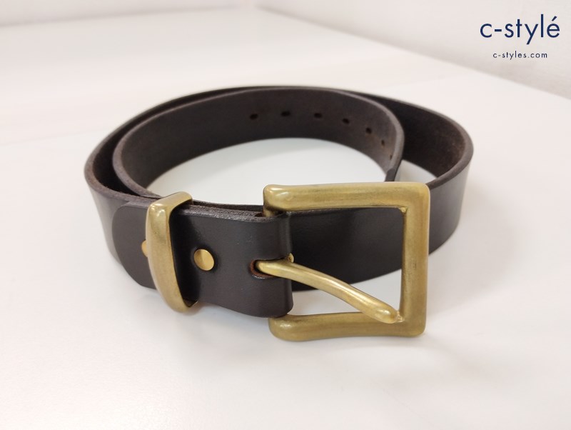 IRON HEART アイアンハート サドルレザーベルト LL ブラック IHB-01