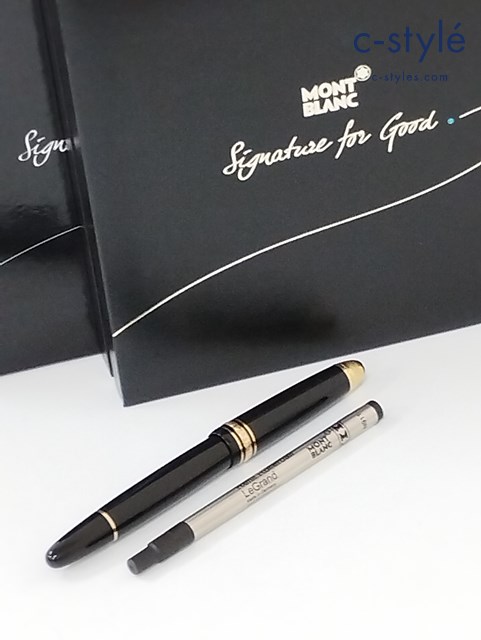 MONTBLANC モンブラン ボールペン ブラック Meisterstuck LeGrand Rollerball Signature for Good