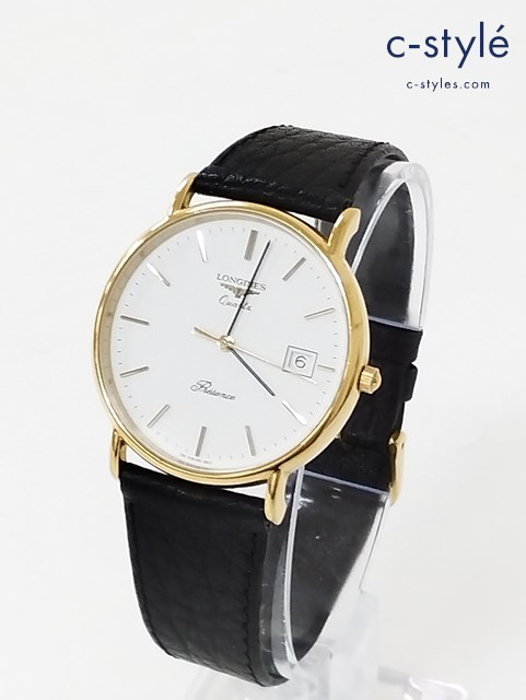 LONGINES ロンジン PRESENCE 腕時計 ブラック×ゴールド プレゼンス クォーツ 24696401