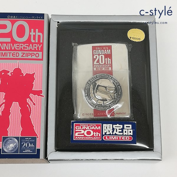 ZIPPO ジッポー 機動戦士ガンダム 20thアニバーサリー LIMITED MS-06F ZAKU 立体プレート 1998年製 喫煙具