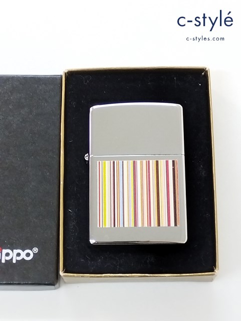 ZIPPO ジッポー オイルライター Paul Smith ポールスミス マルチストライプ 1999年製 喫煙具