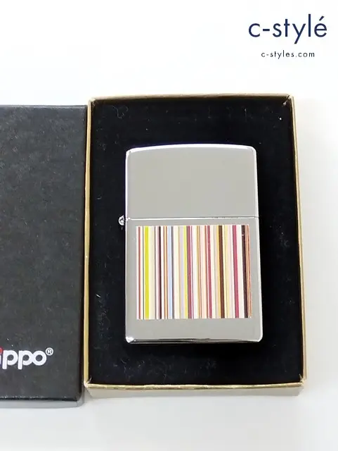 ZIPPO ジッポー オイルライター Paul Smith ポールスミス マルチストライプ 1999年製 喫煙具