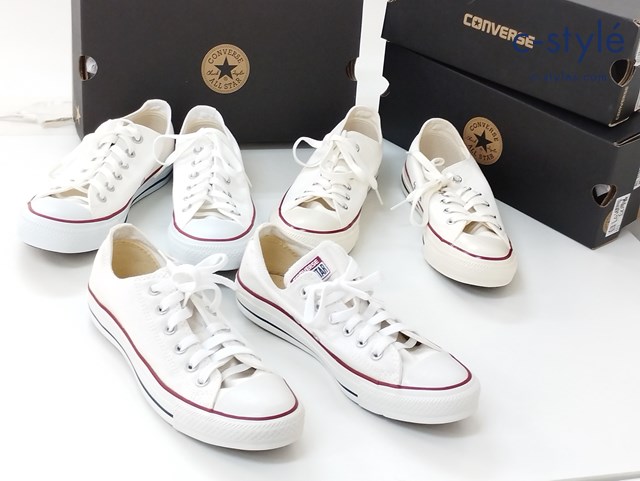 CONVERS コンバース スニーカー ホワイト 24.5cm 25cm ローカット 計3点