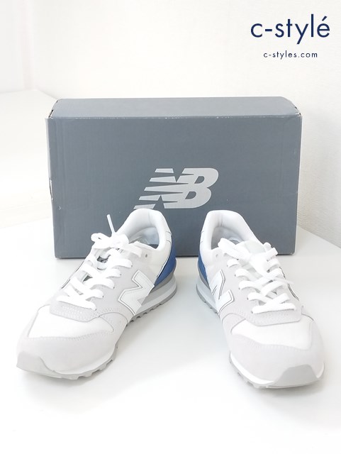 NEW BALANCE ニューバランス スニーカー 25.0cm ホワイト×ブルー WL996BB レディース