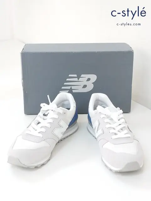 NEW BALANCE ニューバランス スニーカー 25.0cm ホワイト×ブルー WL996BB レディース