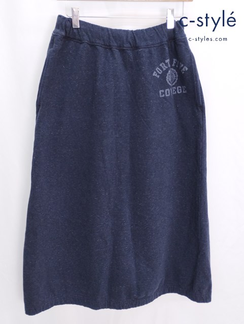 45rpm トップベア裏毛のスカート 00 インディゴ系 スウェット