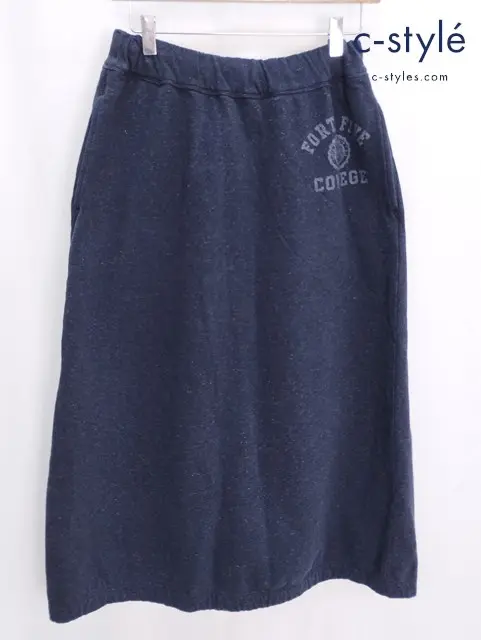 45rpm トップベア裏毛のスカート 00 インディゴ系 スウェット