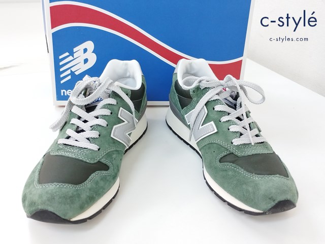 NEW BALANCE ニューバランス スニーカー 25cm フォレストグリーン MRL996AE スウェード