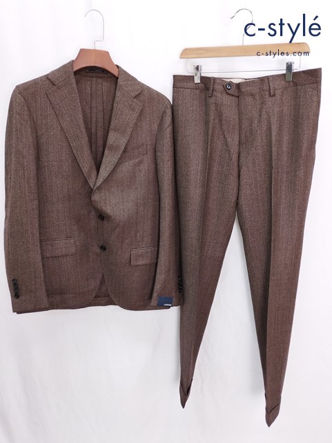 LARDINI ラルディーニ スーツ セットアップ 48 ブラウン JW6106AE イタリア製 3B 背抜き