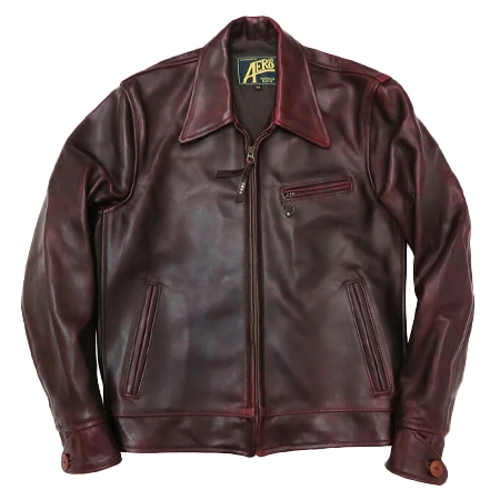 AeroLeather Highwayman(エアロレザー ハイウェイマン) ライダースジャケット フロントクォーターホースハイド 馬革 レザー