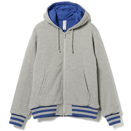 BEAMS×LOOPWHEELER(ビームス×ループウィラー) 別注 BEAMS PLUS ダウン ジップ パーカ