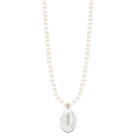 Supreme×Tiffany(シュプリーム×ティファニー) Return to Tiffany Oval Tag Pearl Necklace