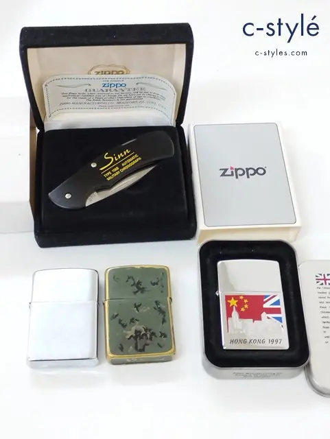 ZIPPO ジッポー オイルライター 香港返還 1997年製 1996年製 カモフラージュ 迷彩 ブラス 1989年製 他 計4点