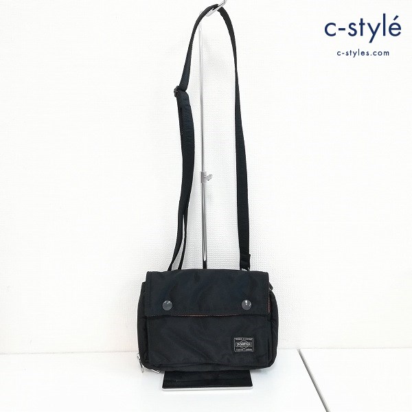 PORTER ポーター TANKER S ブラック ミニショルダーバッグ ナイロン