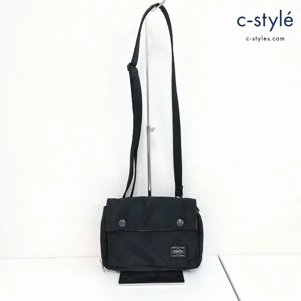 PORTER ポーター TANKER S ブラック ミニショルダーバッグ ナイロン