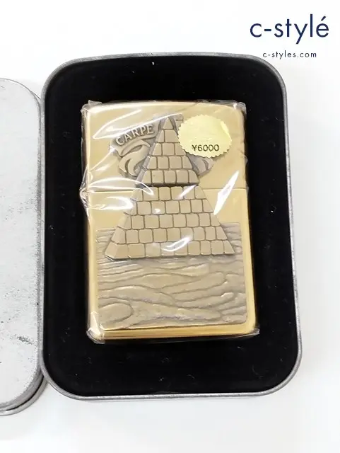 ZIPPO ジッポー オイルライター ゴールド FREEMASON CARPE DIEM 1996年 喫煙具