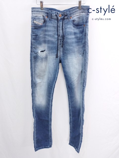 DIESEL ディーゼル デニムパンツ W28 インディゴ ジーンズ Gパン ダメージ加工 D-VIDER CB-NE 069IP