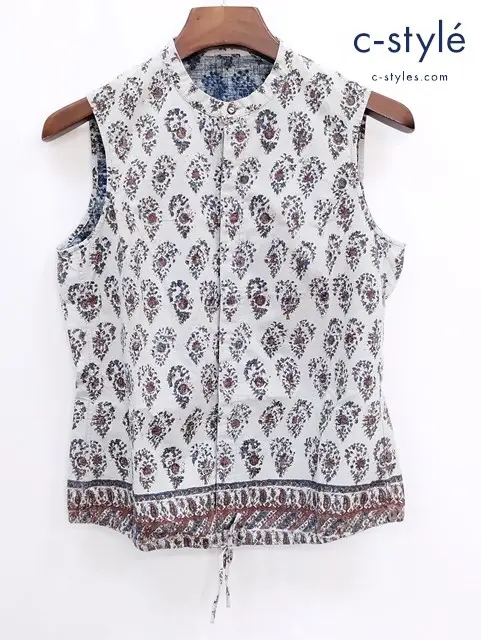 45R フォーティーファイブアール ノースリーブブラウス 3 マルチカラー 総柄 レディース