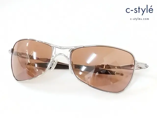 OAKLEY オークリー サングラス シルバー×ブラック メガネ 眼鏡 アイウェア