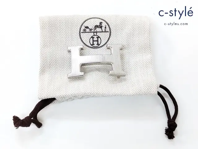 HERMES エルメス バックル シルバー ロゴ