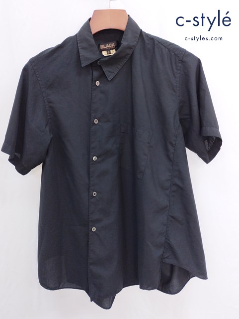 BLACK COMME des GARCONS ブラックコムデギャルソン 半袖シャツ 1K-B013 S ブラック