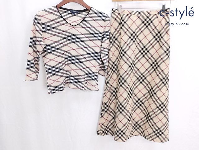 BURBERRY バーバリー ７分丈シャツ 2 ベージュ系 ロングスカート 36 ベージュ系 レディース