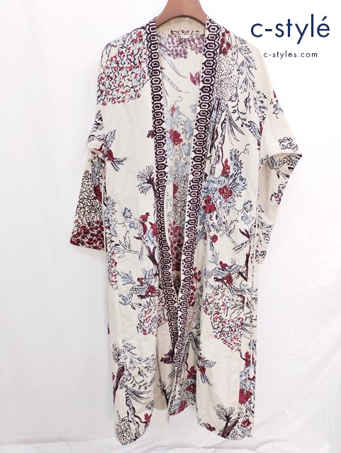 45R フォーティファイブアール コットンリネンのパランポアハッピィ 0 マルチカラー ワンピース コート