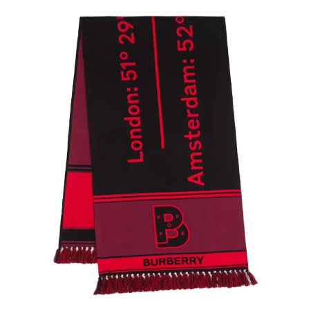 BURBERRY(バーバリー) マフラー コーディネート コットン ジャカードスカーフ