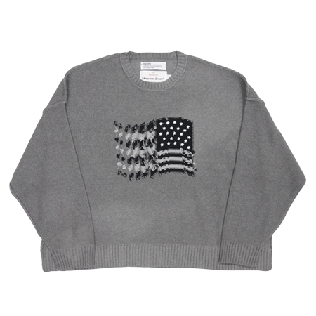DAIRIKU(ダイリク) ニット “American Dream” Inside-out Knit（Black&White Movie）［インサイドアウトニット-22秋冬］ [22AW K-1]