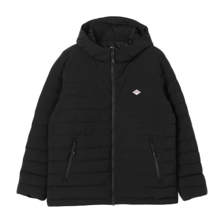 DANTON(ダントン) ダウン ストレッチナイロン ミドルダウンフードジャケット MEN
