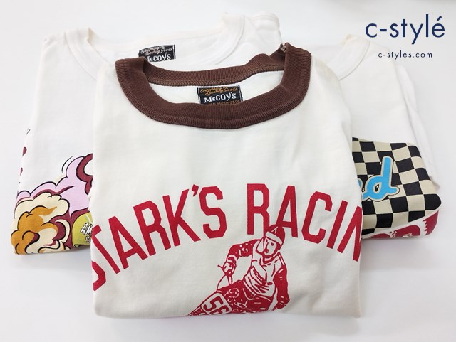 THE REAL McCOY’S ザ・リアルマッコイズ 半袖 Tシャツ 36 ホワイト系 計3点