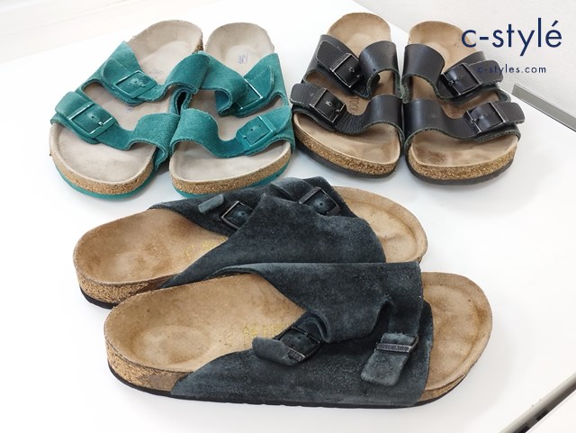 BIRKENSTOCK ビルケンシュトック サンダル 27cm アリゾナ ブラック チューリッヒ グリーン ブラック 計3点